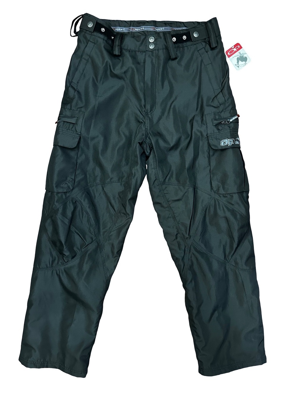 OP Sport Y2K Black Ski Snowboard Cargo Pants Men's Size Large NWT